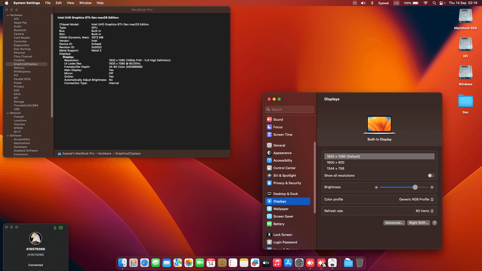 Dell Latitude 5400 [WhiskeyLake   Intel UHD 620 + I2C]   OpenCore 1